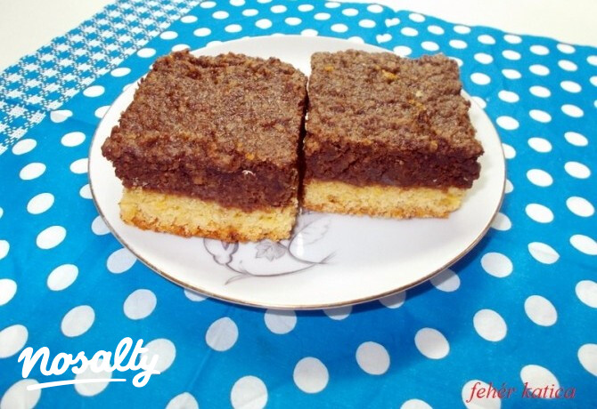 Csokoládés-dióhabos linzer