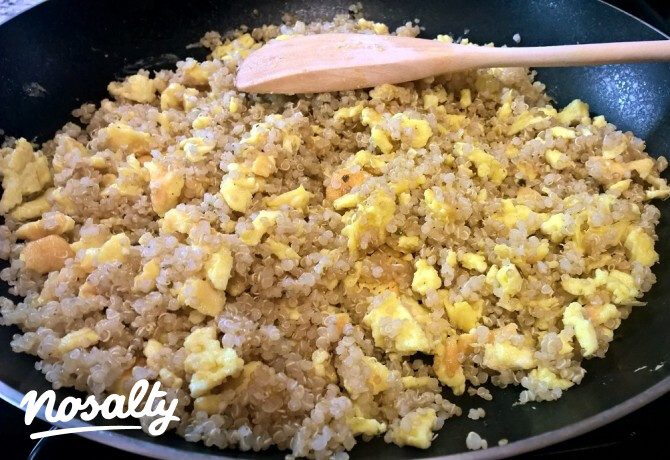 Tojásos quinoa