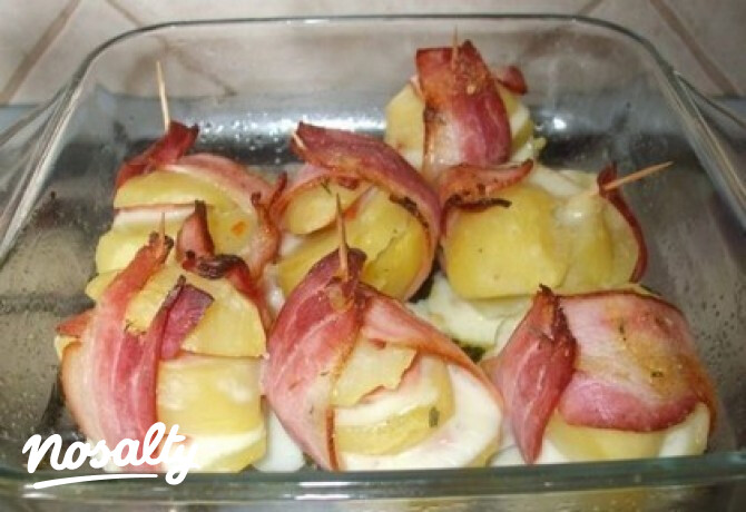 Töltött burgonya 7. - baconbe csavarva