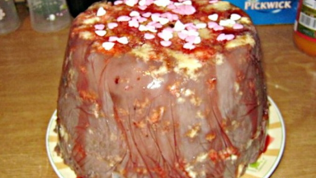 Morzsás-pudingos torta
