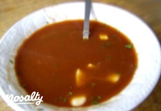 Mozzarellás paradicsomleves