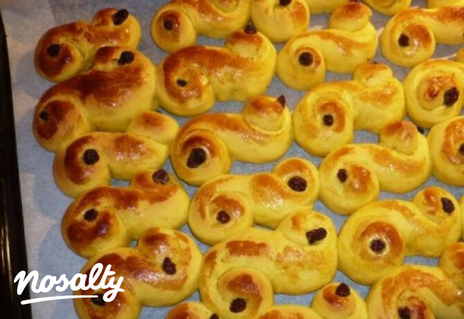 Lussekatt - svéd sáfrányos kalács 2.