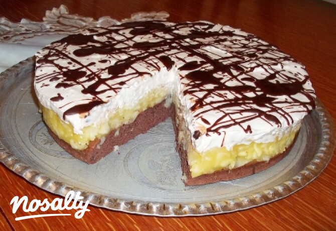 Almás-mascarponés torta