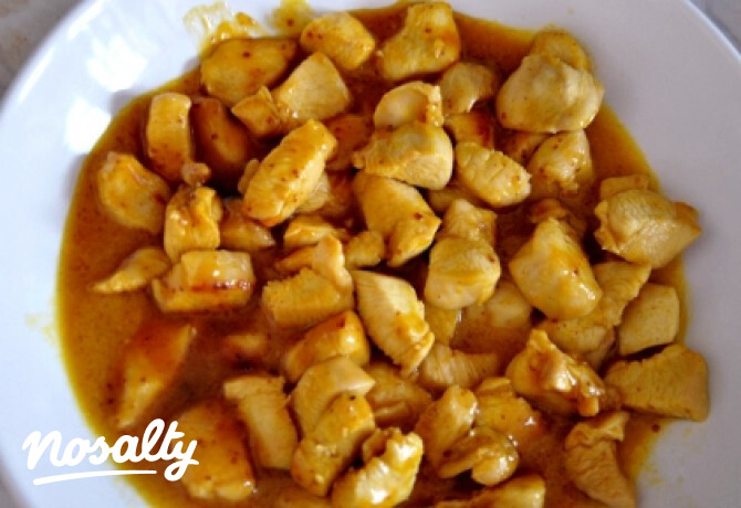 Mézes-mustáros-curry-s csirke