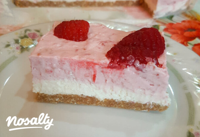 Málnás sajttorta