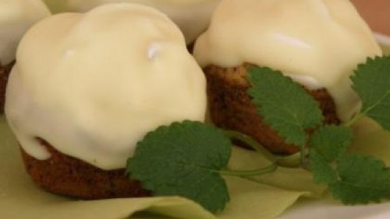Négercsók muffin fehéren