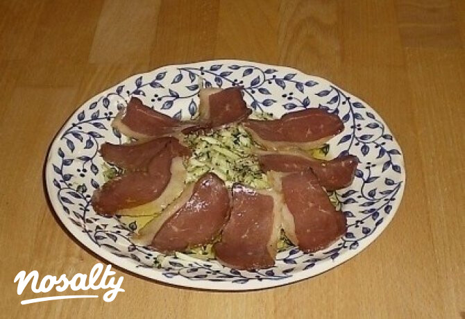 Füstölt kacsamell cukkínivel