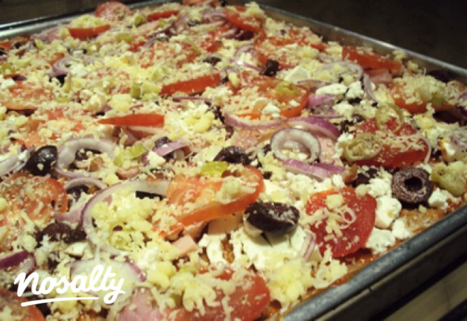 Chilis görög pizza