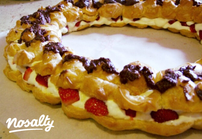 Paris-Brest képviselőfánk koszorú