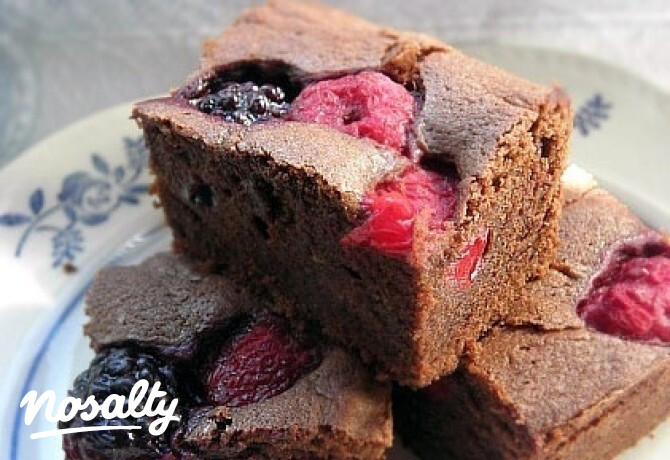 Gyümölcsös brownie