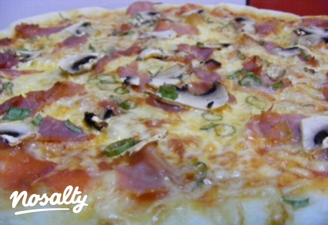 Pizza prosciutto-funghi