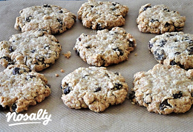 Mazsolás-zabpelyhes cookie