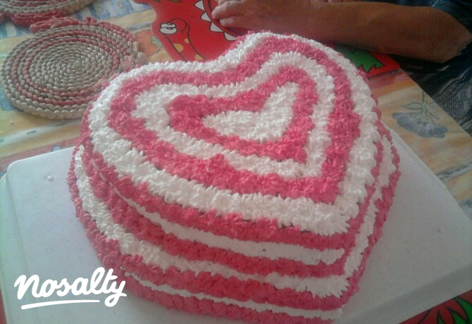 Kakaós szívecske torta