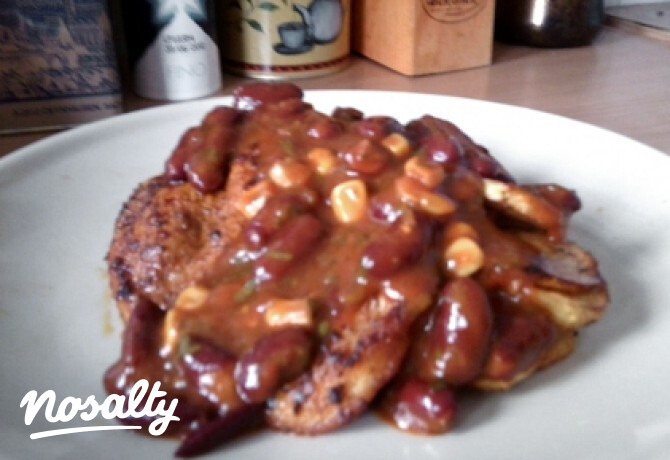 Mexikói chilis csirke fűszeres burgonyával