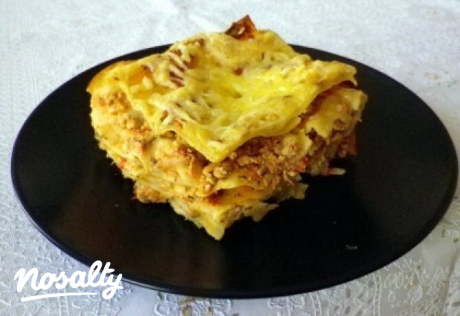Fűszeres-cukkinis lasagne