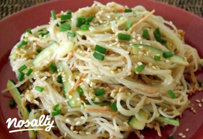 Szezámmagos üvegtészta
