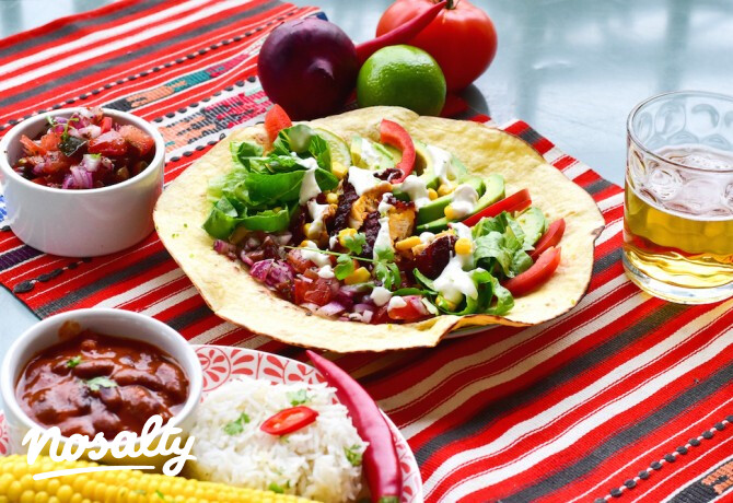 Mexikói achiotés csirkés tortilla