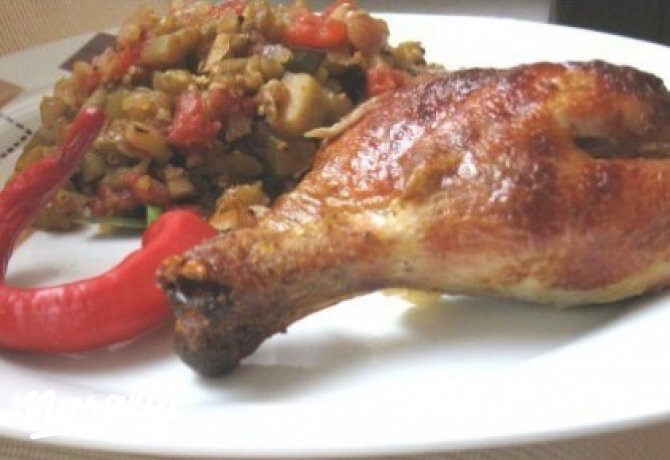 Fehérboros padlizsánragu