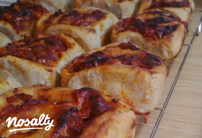 Kovászos pizzás csiga
