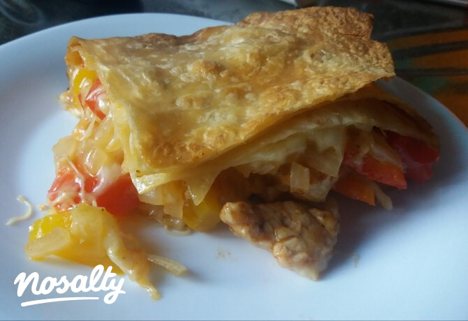 Fajita crunchwrap - csirkés változat