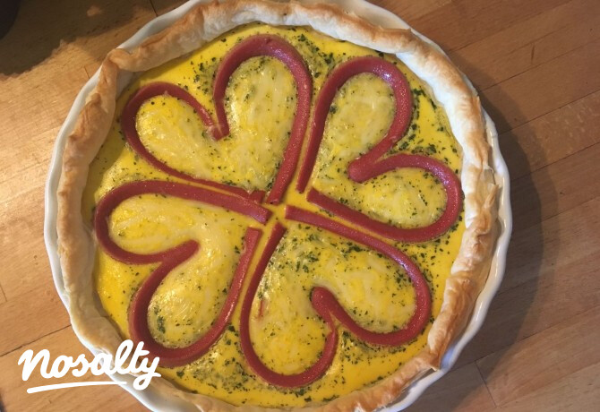 Virslis quiche
