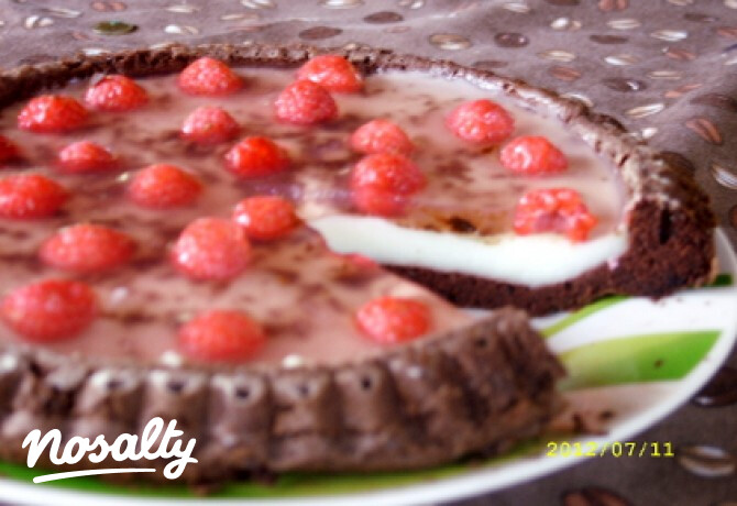 Csokis-málnás gyümölcstorta Juccitól