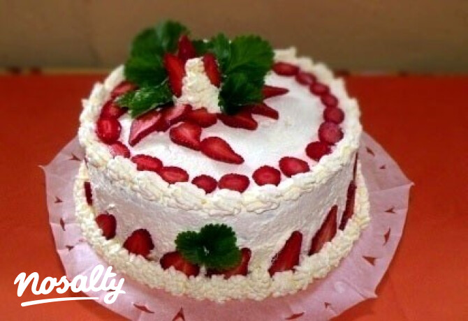 Oroszkrémtorta 2.- eperrel