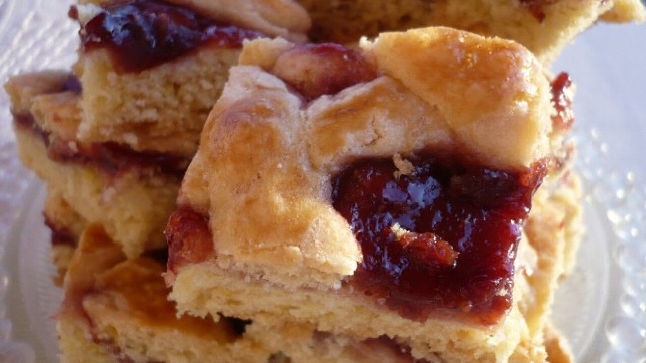 Lekváros rácsos linzer Narancshéjtól