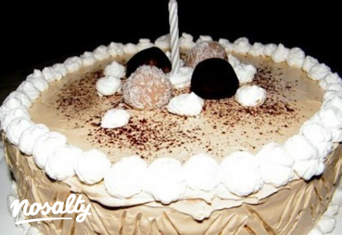 Gesztenyés-karamellkrémes torta