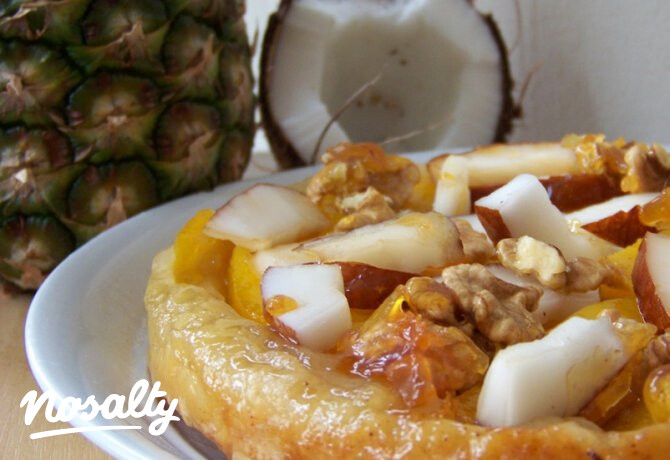 Mangós pite kókuszdiós grillázzsal