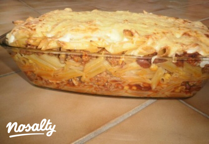 Rakott mexikói penne