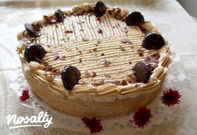 Csokipasztillás karamelltorta