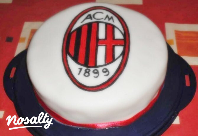 Orosz krémtorta AC Milan módra