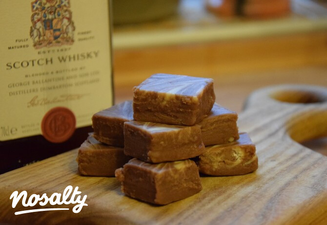 Csokoládés fudge whiskyvel