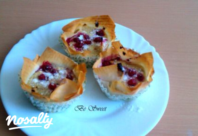 Túrós rétes muffin
