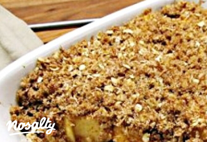 Calvadosos almás crumble