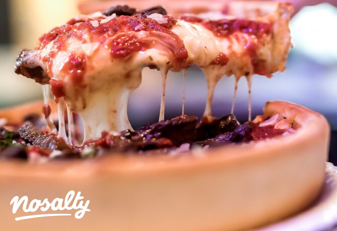Deep dish pizza