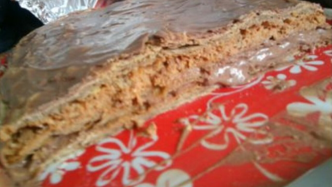 Csokoládés-gesztenyés szelet Boszikától