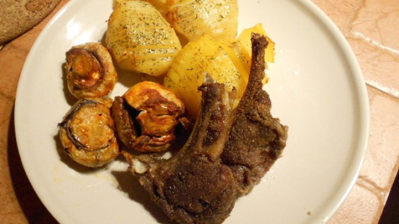 Grillezett bárányborda