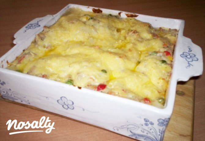 Sajtszószos lasagne