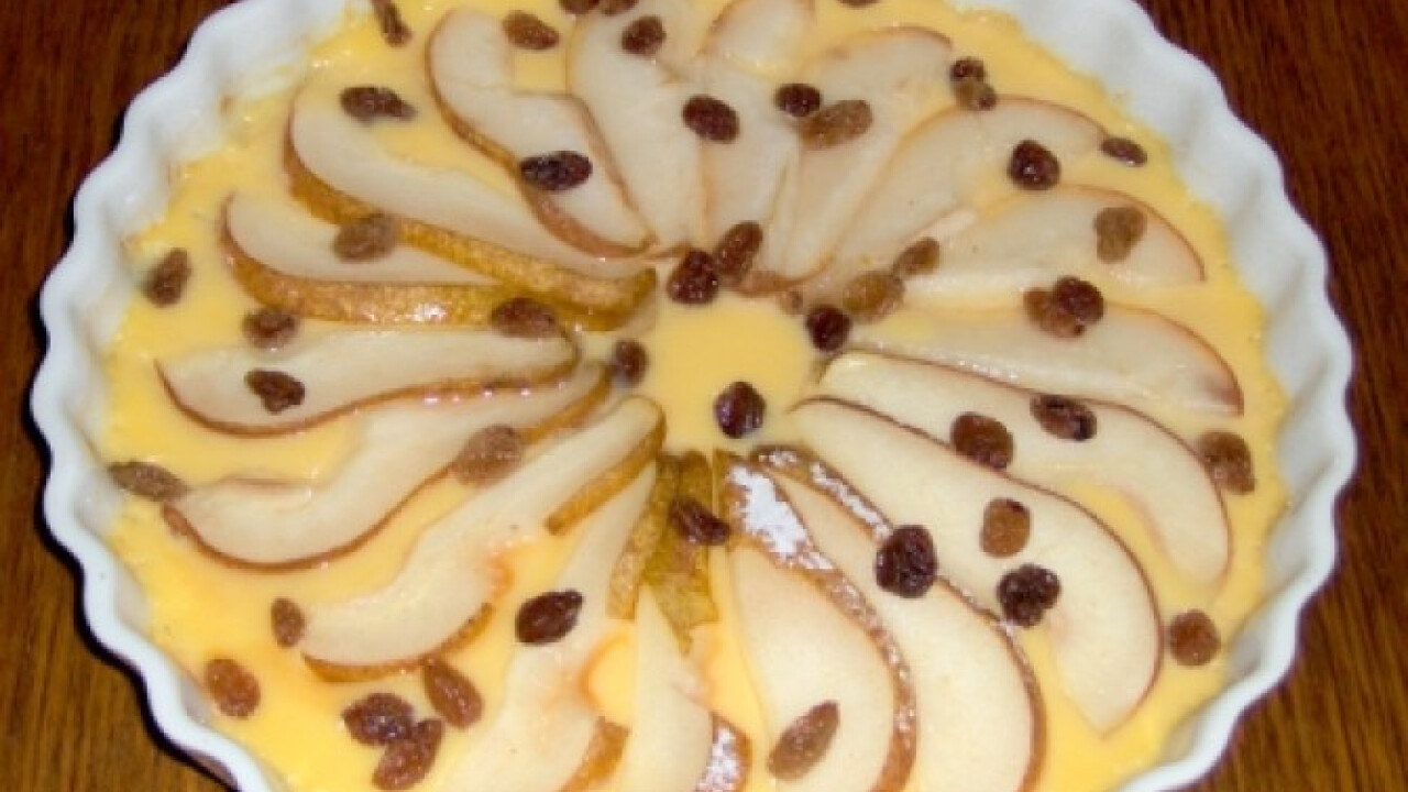 Mazsolás körtegratin