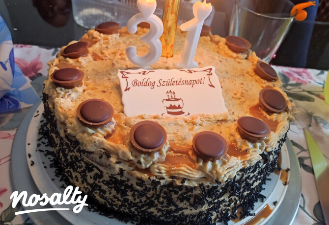 Toffifee születésnapi torta