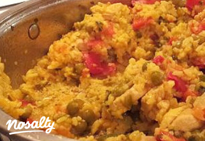 Csirkés paella