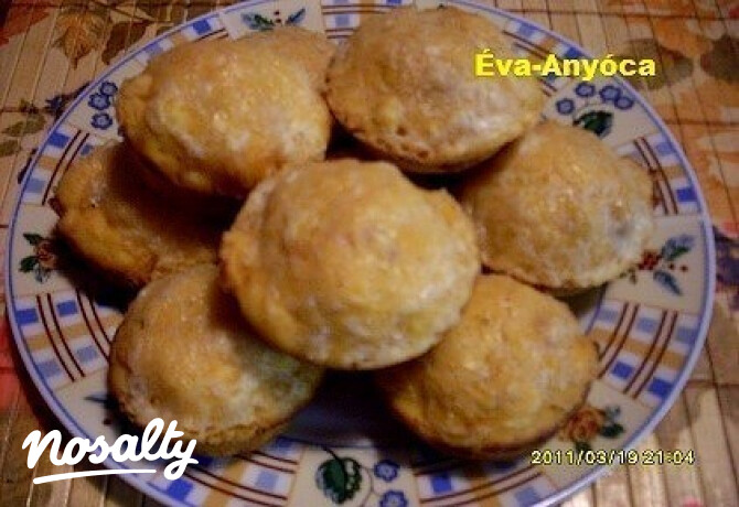 Fehérbabos muffin
