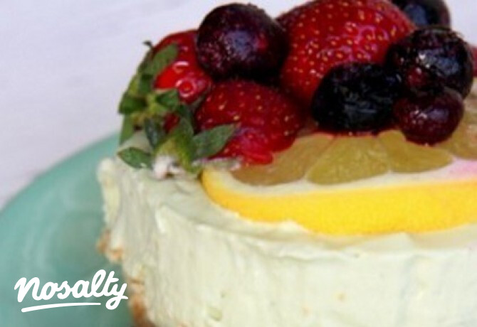 Zöld teás sajttorta