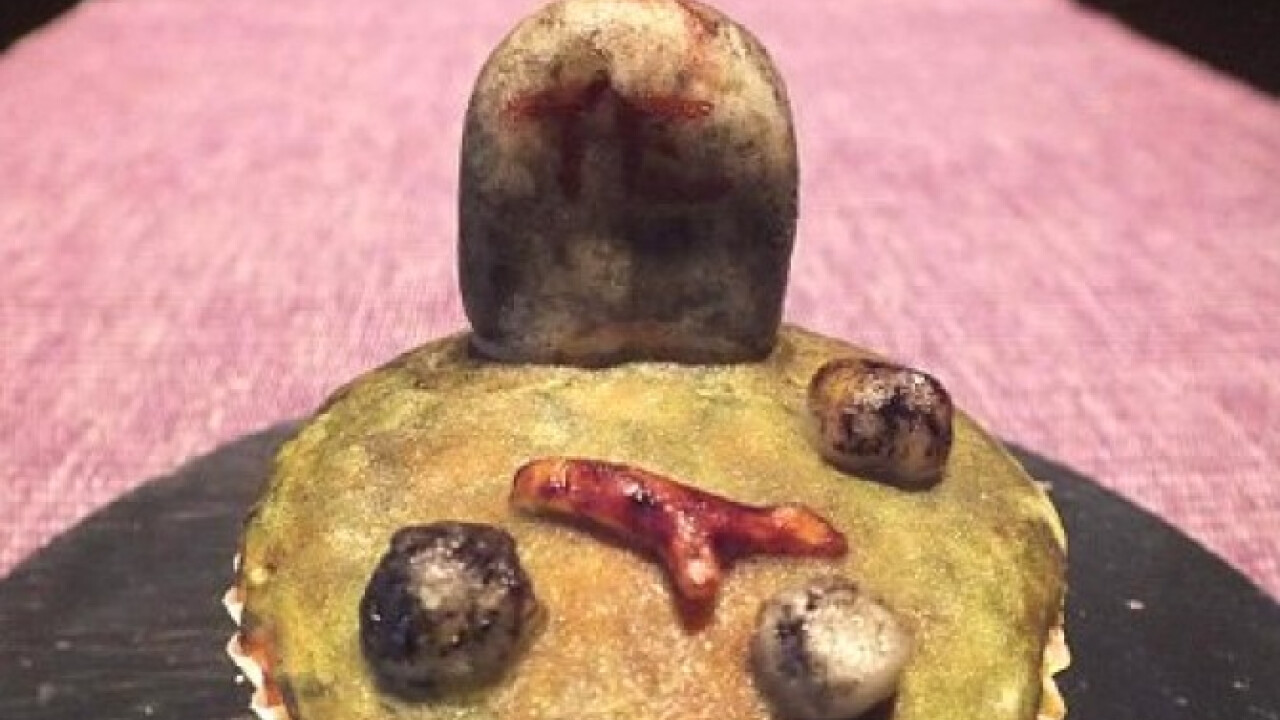 Halloween-i narancsos muffin