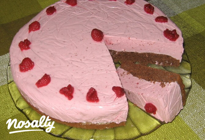 Málnahabos torta