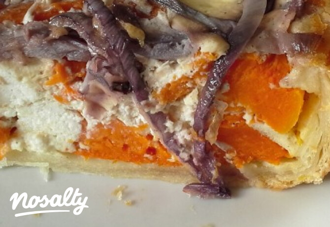 Sütőtökös-túrós quiche