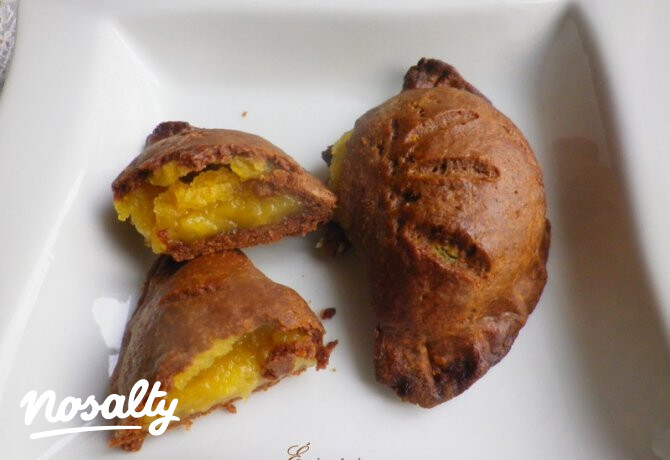 Lemon curddal töltött kakaós cassatelle