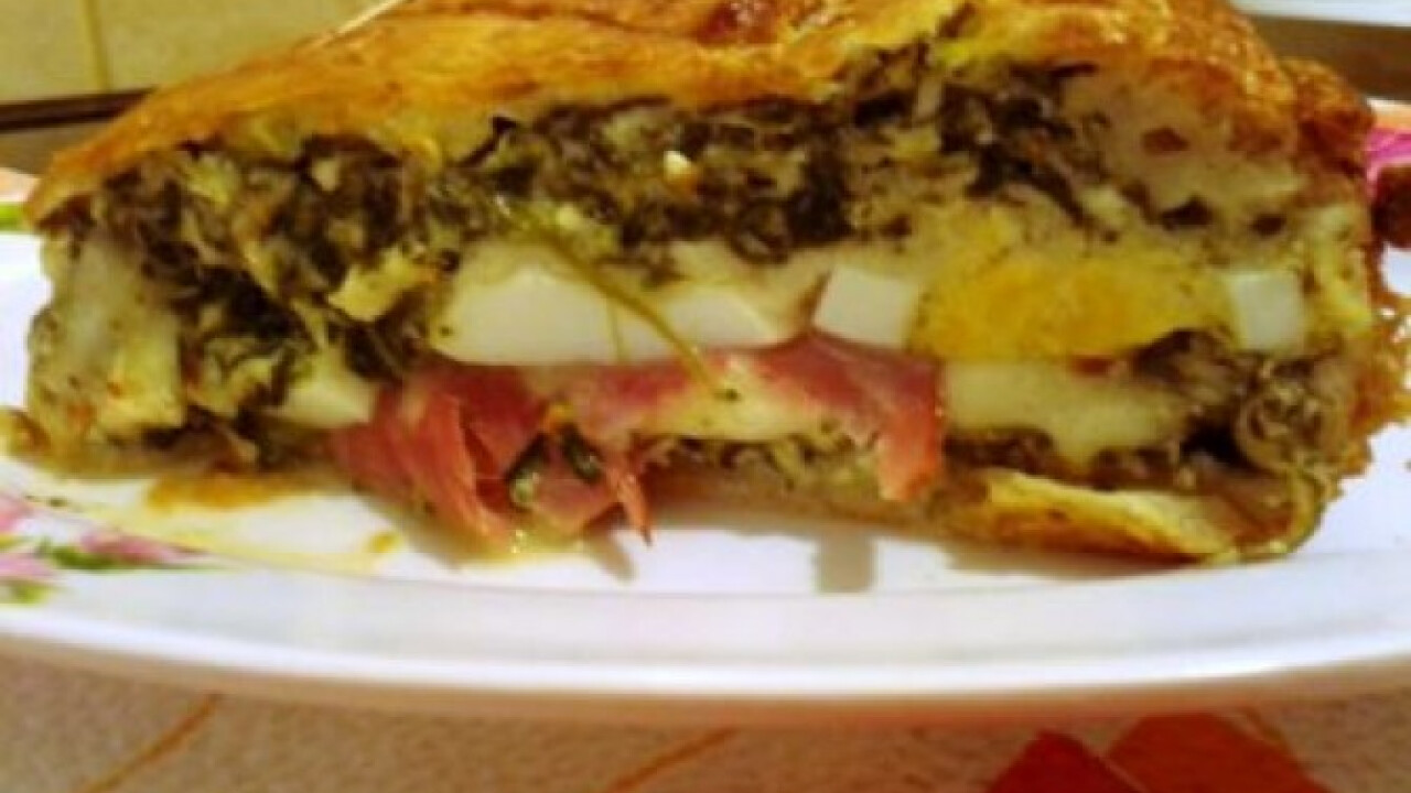Húsvéti spenóttorta gazdagon